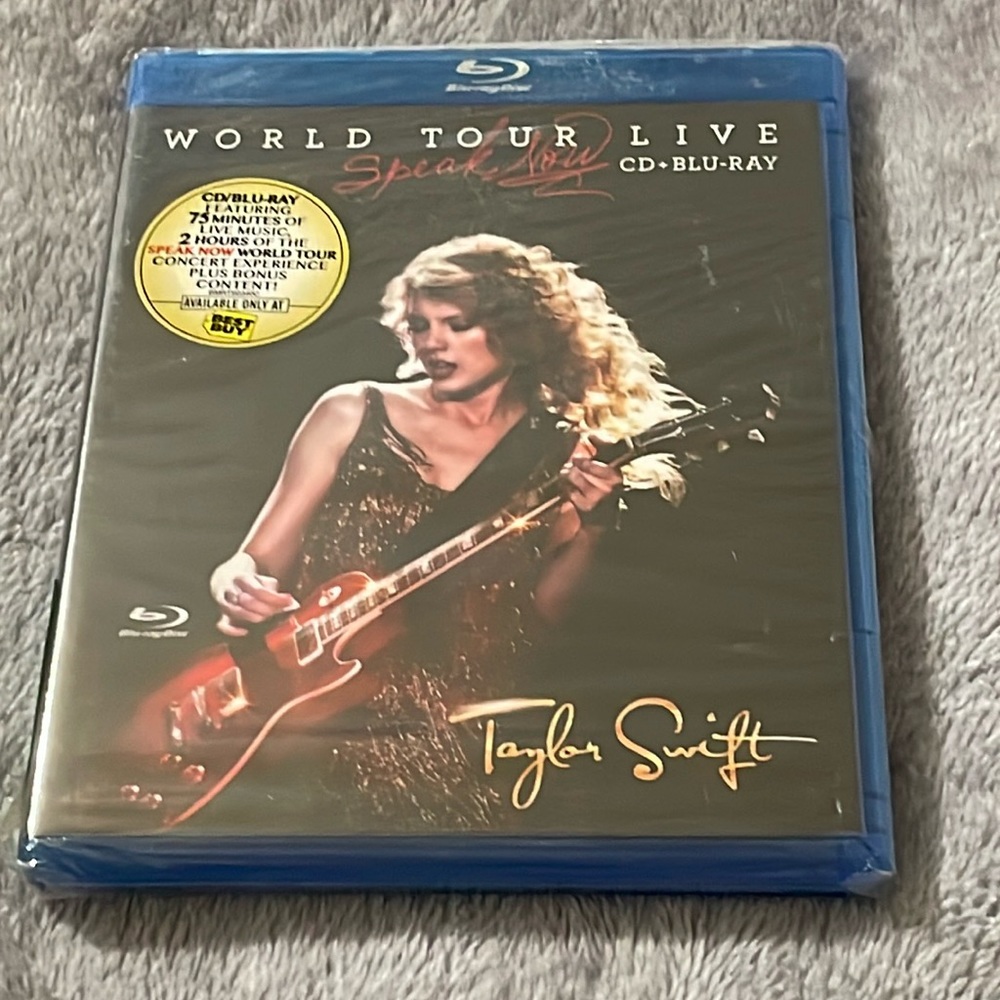 Taylor, Swift new/sealed world tour live “speak now” CD + Blu-ray New